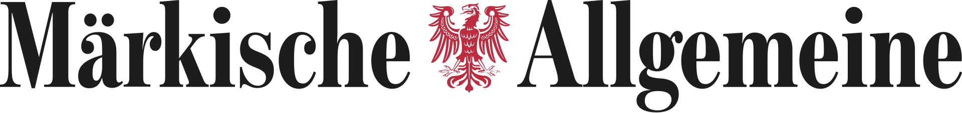 a red and black logo